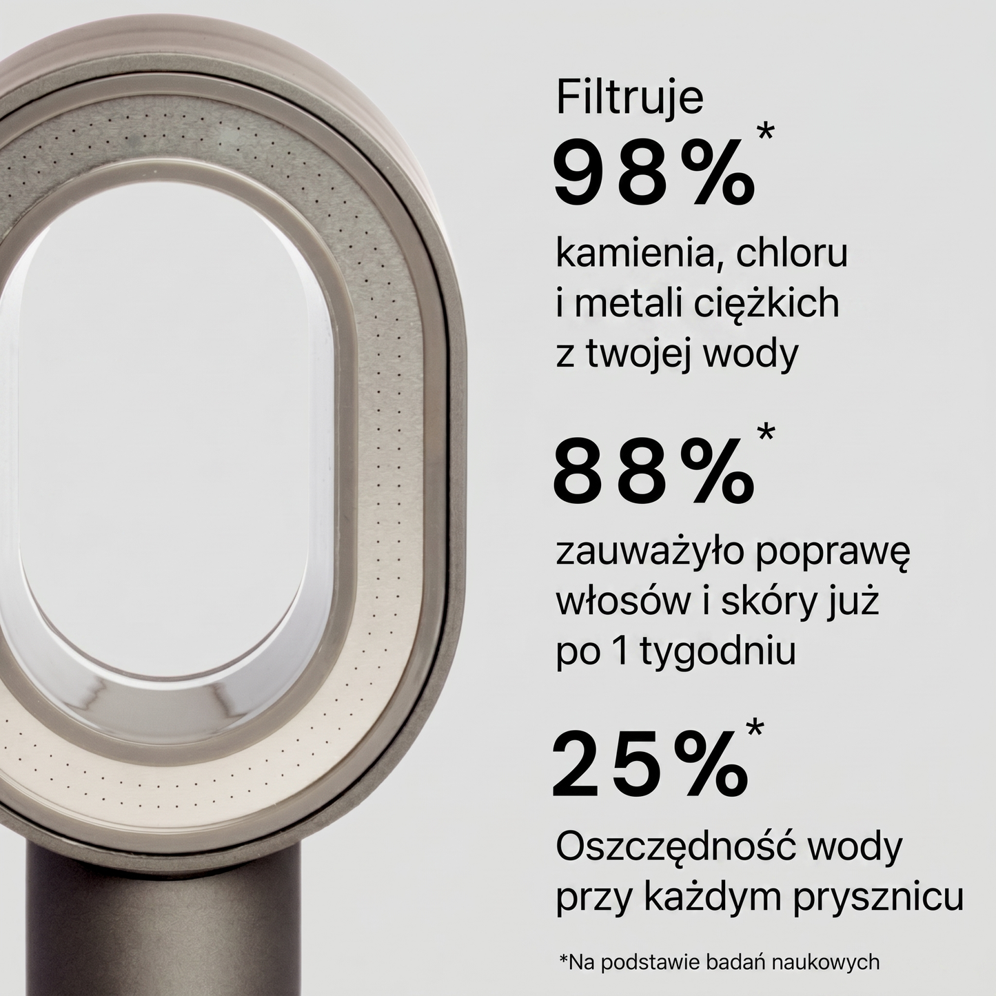Słuchawka prysznicowa z filtrem LushKlense | Czysta woda dla Twojej skóry i włosów