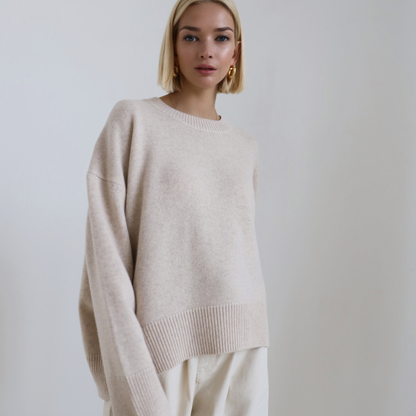 Przytulny sweter z dzianiny Lush