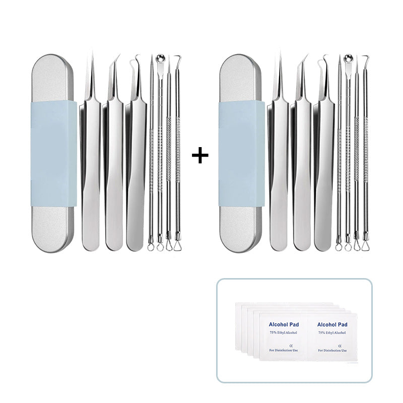Mitesserentferner-Werkzeugset aus Edelstahl
