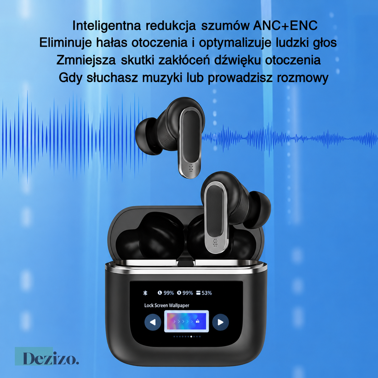 Lush EchoBuds | Krystalicznie czysta jakość dźwięku w wygodnych słuchawkach (odpowiednie dla iOS i Android)