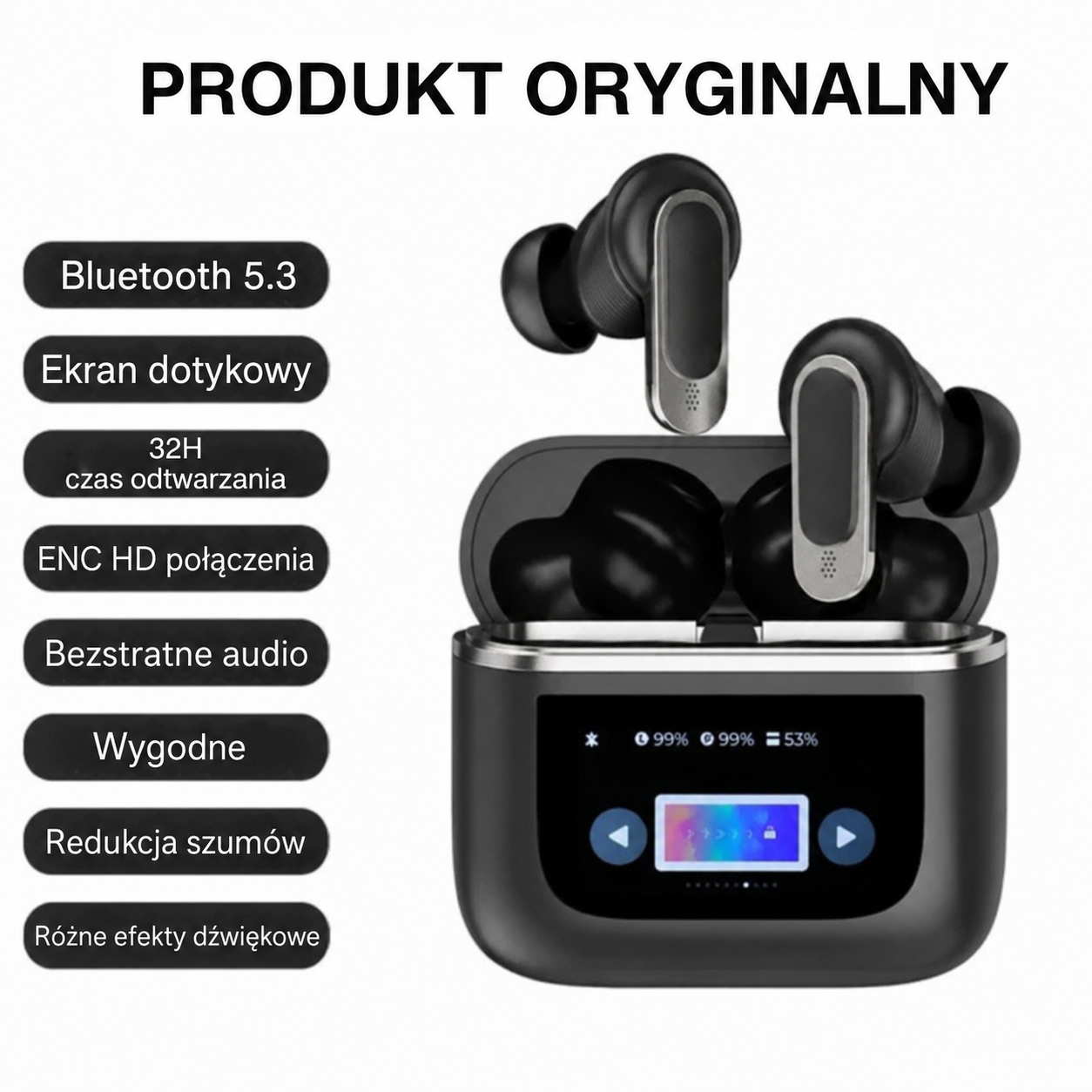 Lush EchoBuds | Krystalicznie czysta jakość dźwięku w wygodnych słuchawkach (odpowiednie dla iOS i Android)