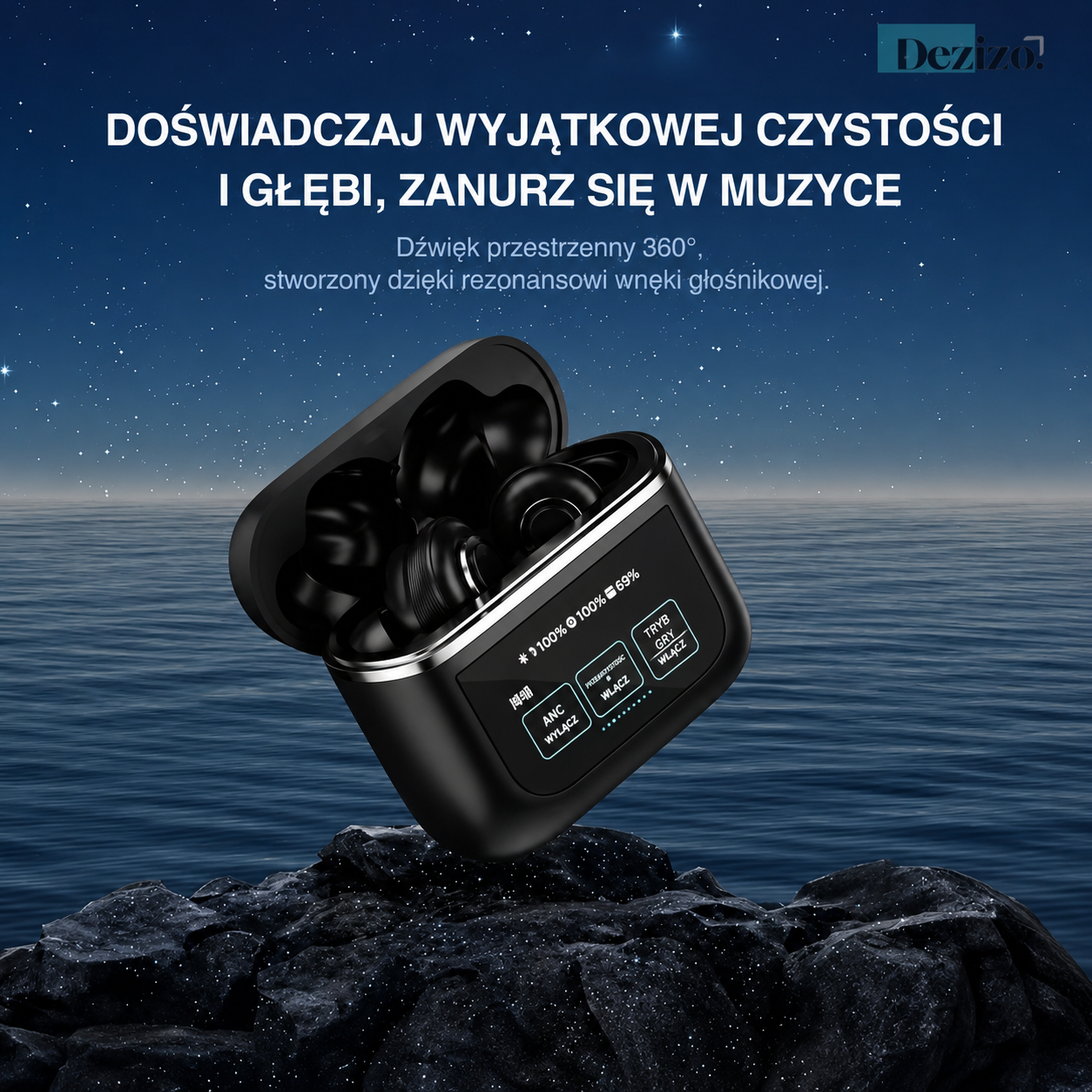 Lush EchoBuds | Krystalicznie czysta jakość dźwięku w wygodnych słuchawkach (odpowiednie dla iOS i Android)