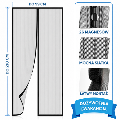 Lush EasyGuard | Magnetyczna moskitiera drzwiowa