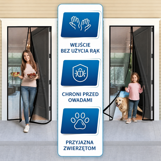 Lush EasyGuard | Magnetyczna moskitiera drzwiowa