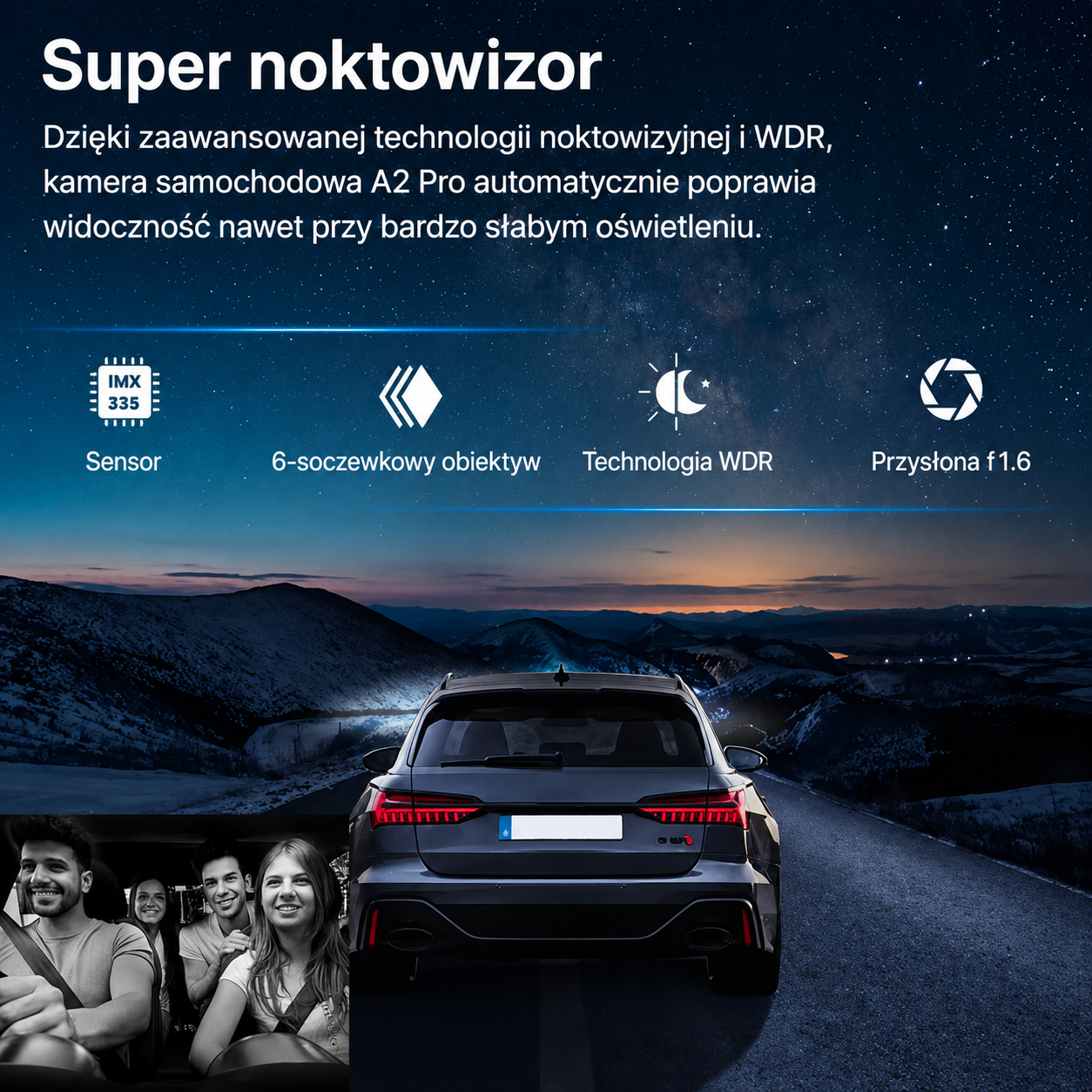 Lush DriveView Pro | Podwójny obiektyw dla pełnej ochrony