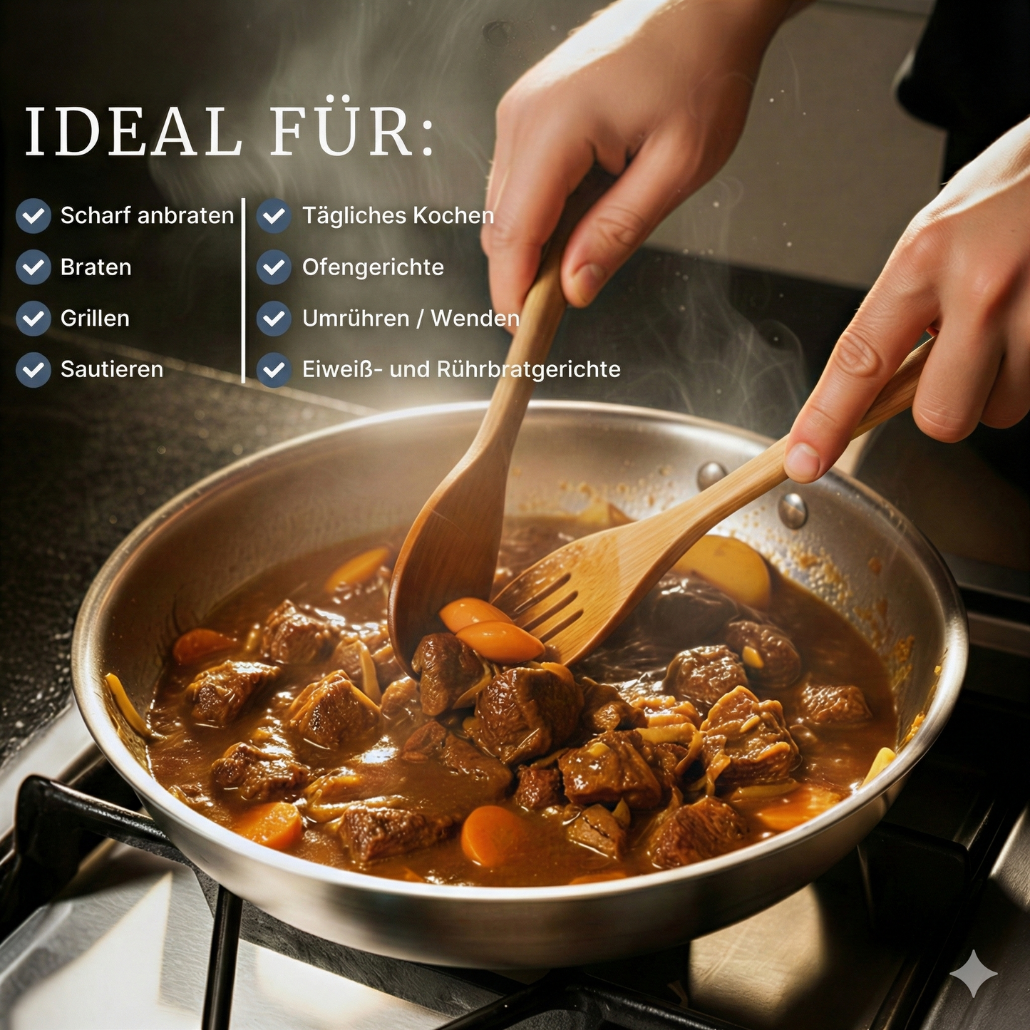 Titanium Hammered Pan Pro | Die einzige Antihaftpfanne, die Ihr Essen nicht vergiftet