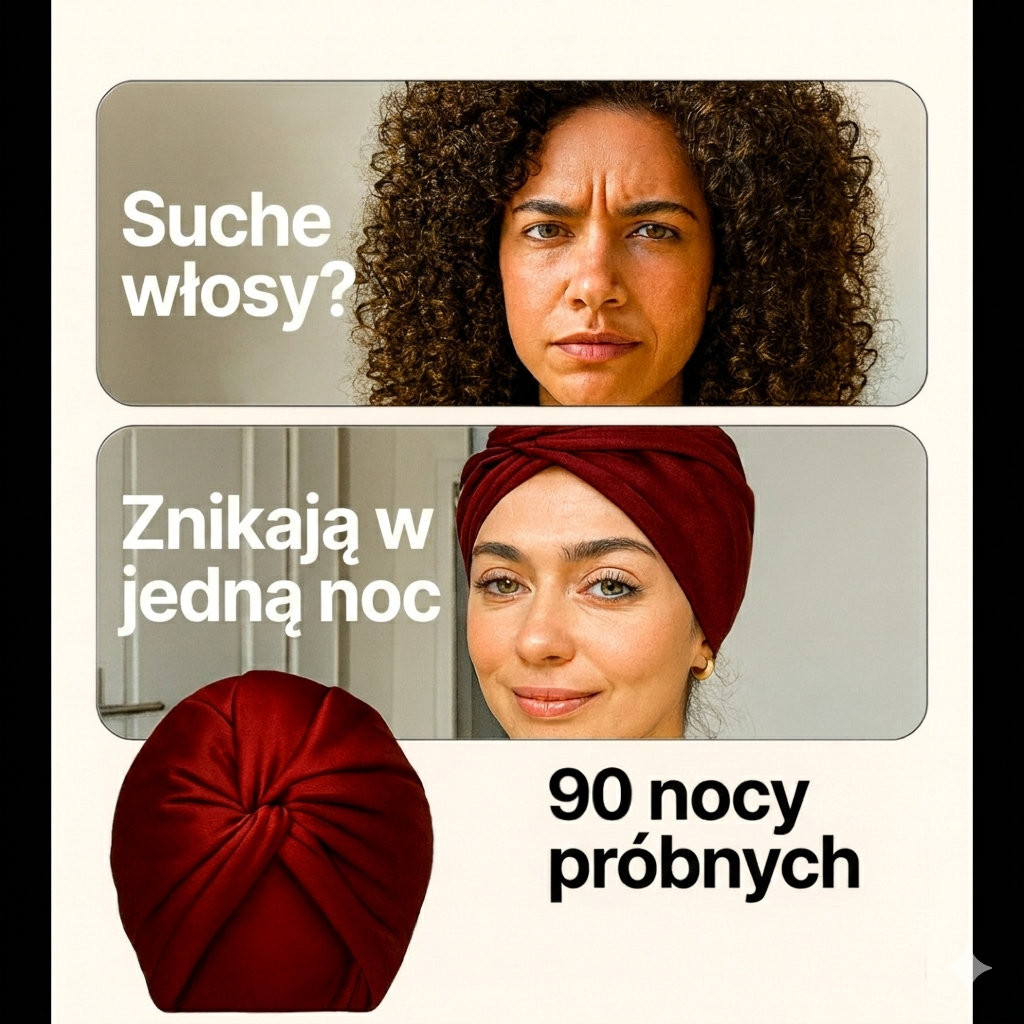 Jedwabny Czepek Premium | Blask Przez Całą Noc