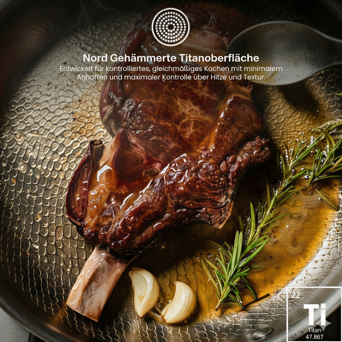 Titanium Hammered Pan Pro | Die einzige Antihaftpfanne, die Ihr Essen nicht vergiftet