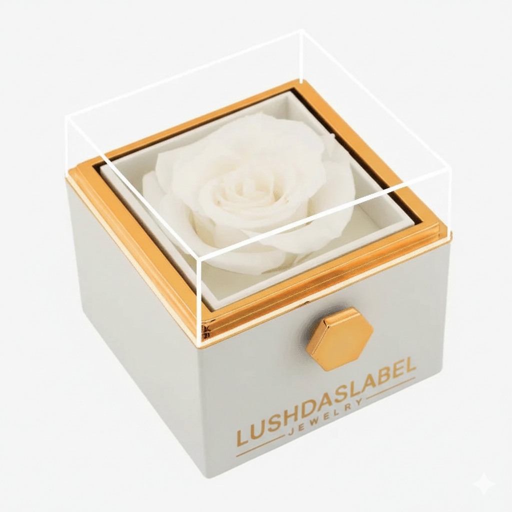 Ewige Rose mit Halsband