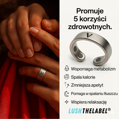 Oryginalny magnetyczny pierścień wellness Lush Vayro | Naturalna równowaga dla Twojego organizmu.