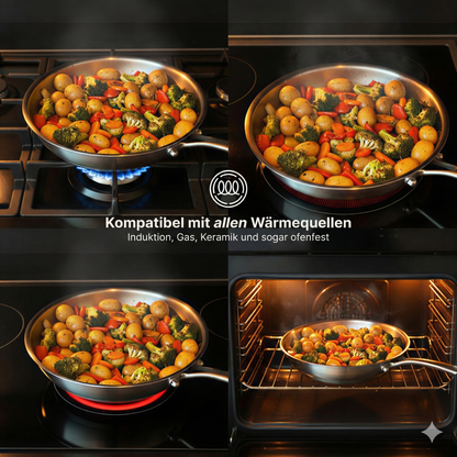 Titanium Hammered Pan Pro | Die einzige Antihaftpfanne, die Ihr Essen nicht vergiftet