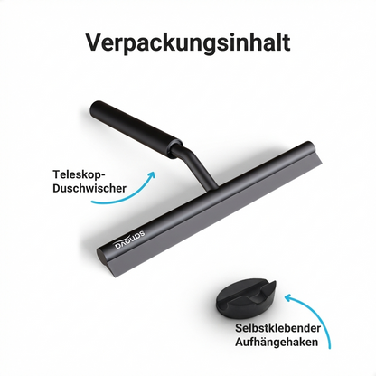 Ausziehbarer Duschabzieher