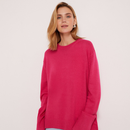 Przytulny sweter z dzianiny Lush