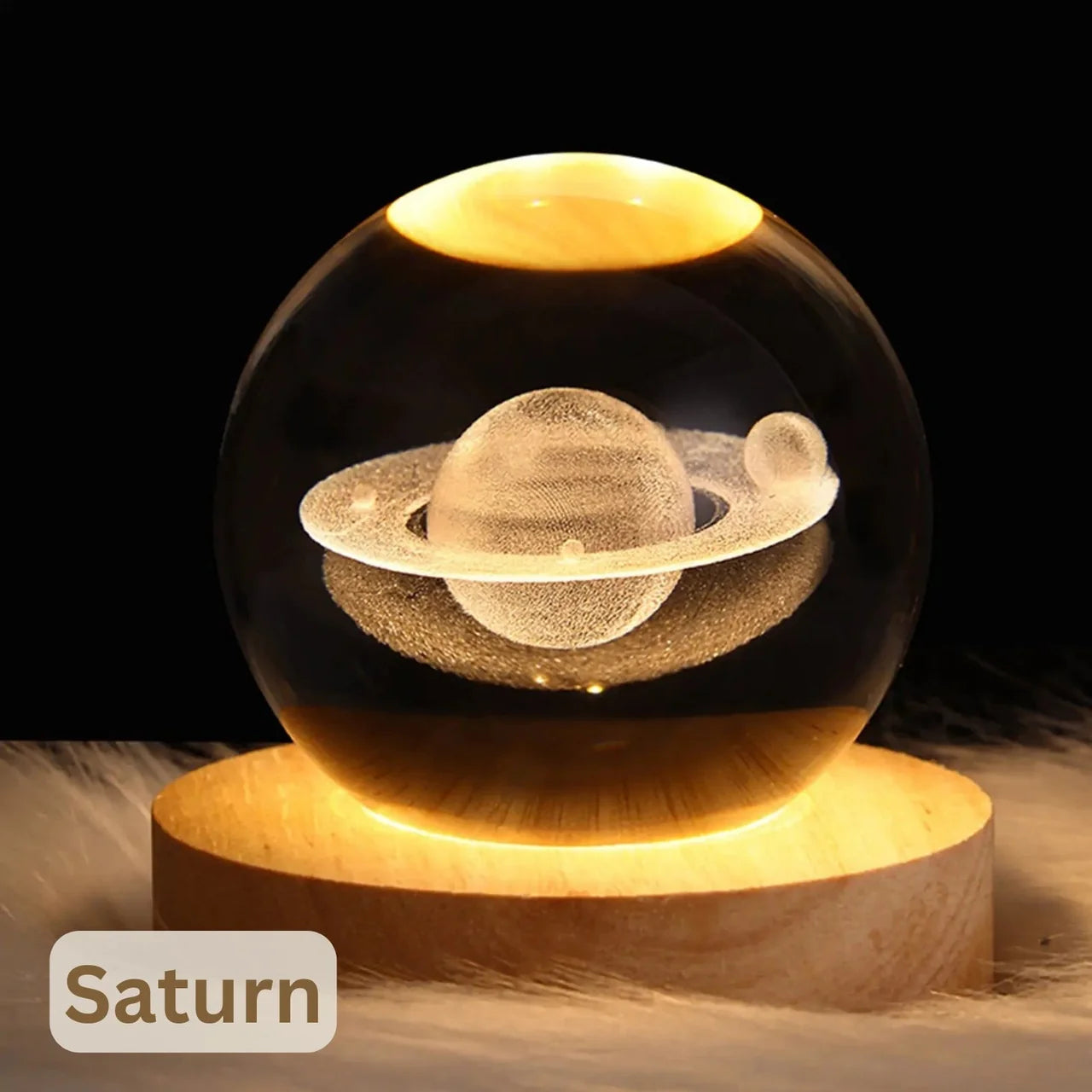 Beruhigende kosmische Lichter | Galaxie, Saturn, Mond