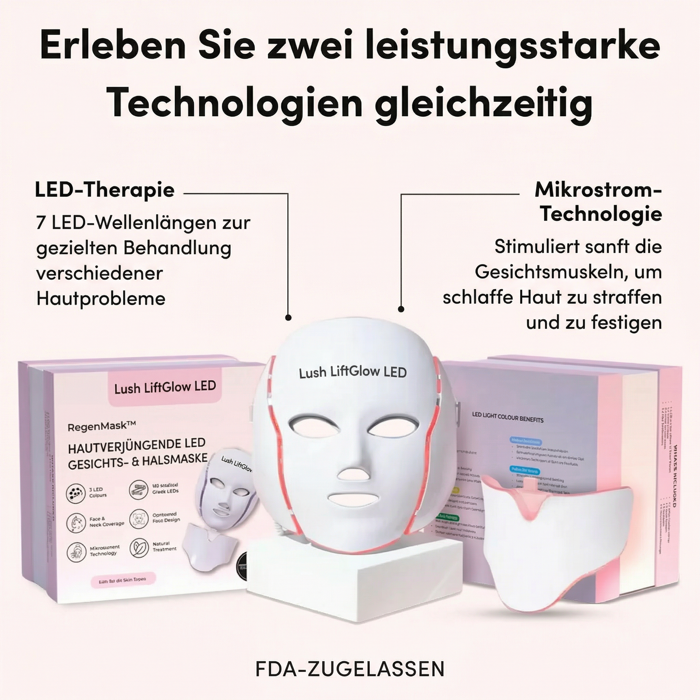 Lush LiftGlow LED- und Mikrostrom-Gesichtsmaske