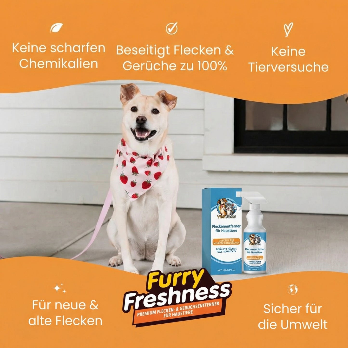 Furry Freshness Fleckenentferner für Haustiere