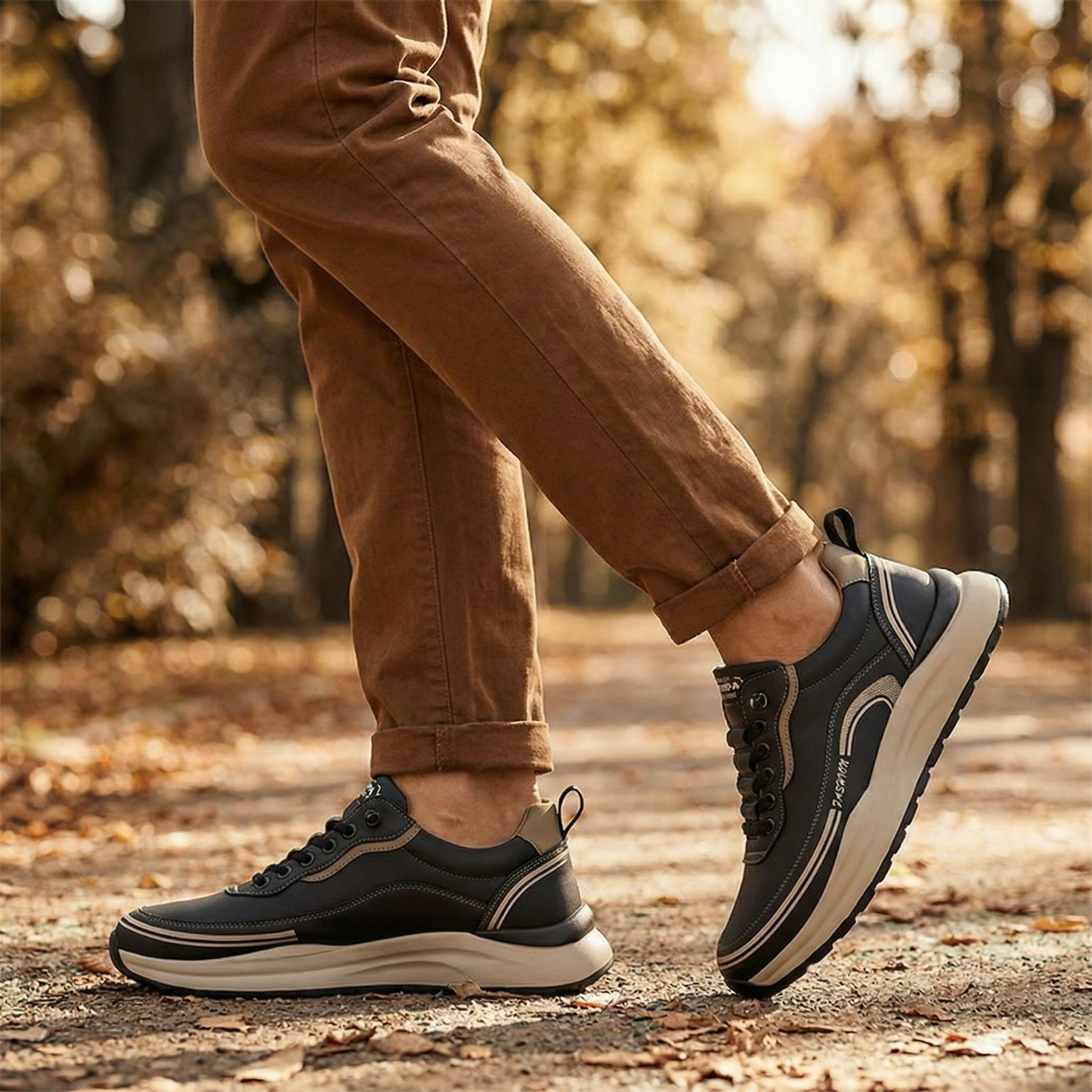 Bequeme, leichte orthopädische Schuhe für Herren