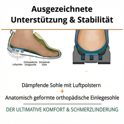 Bequeme, leichte orthopädische Schuhe für Herren