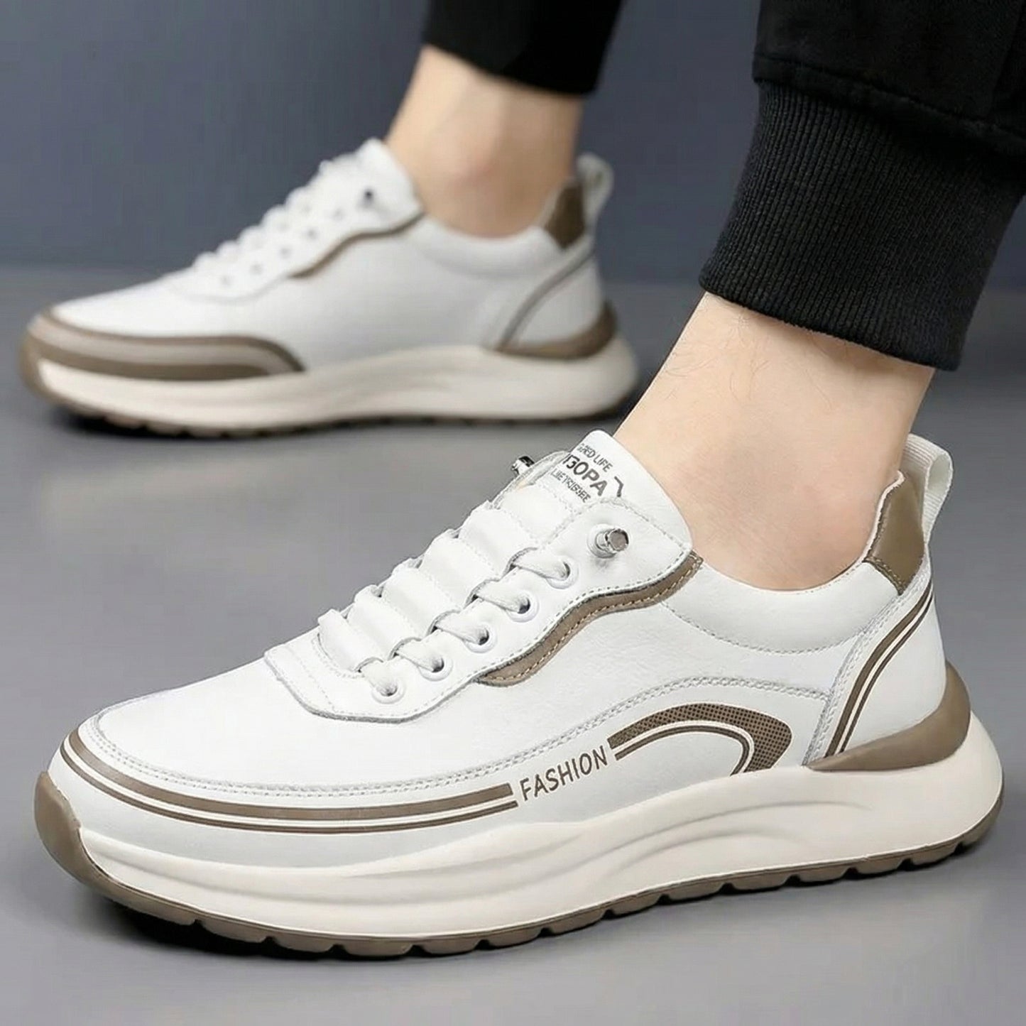 Bequeme, leichte orthopädische Schuhe für Herren