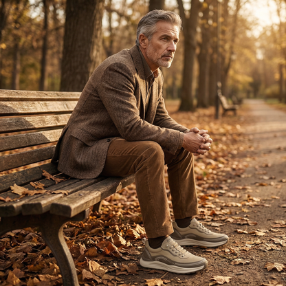 Bequeme, leichte orthopädische Schuhe für Herren