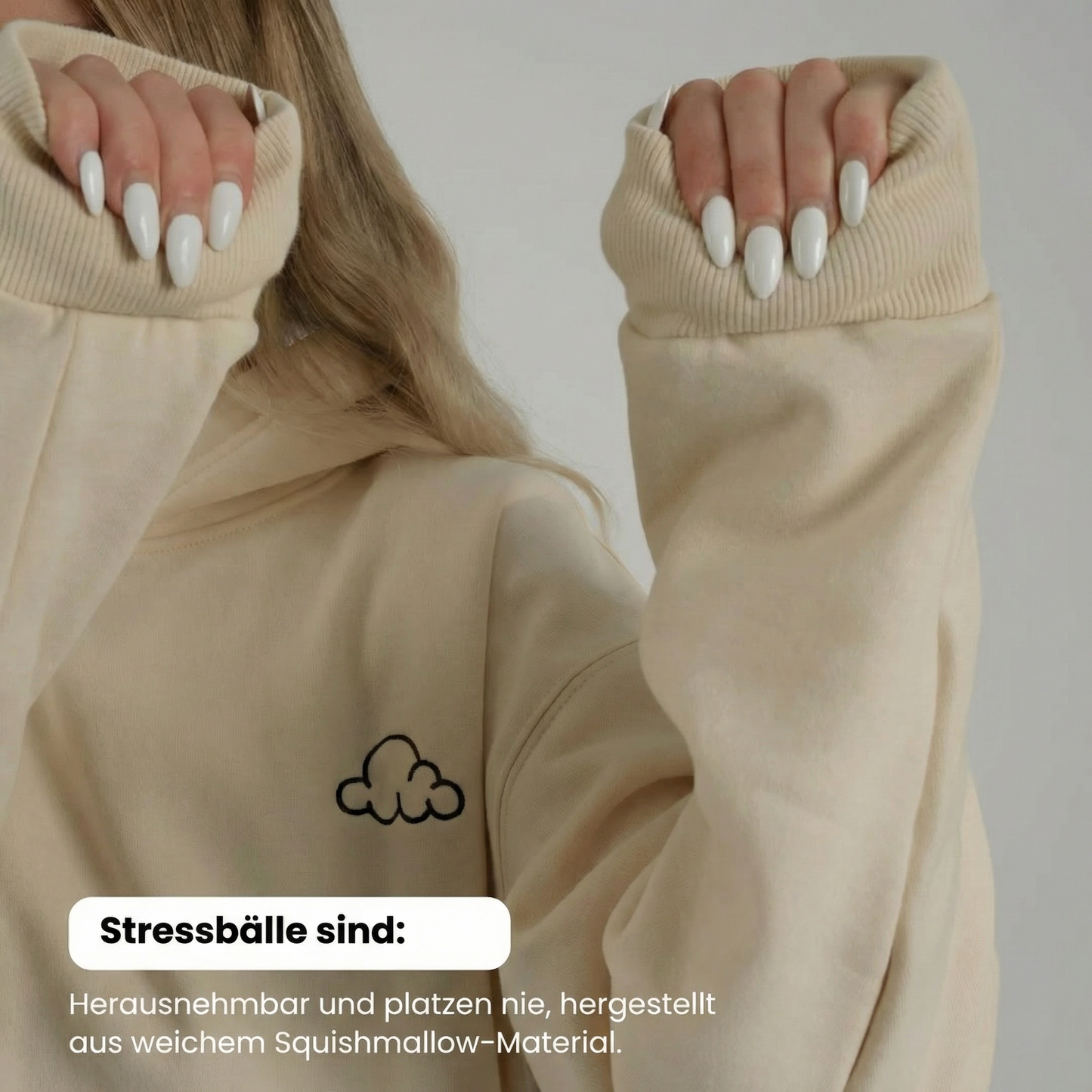 Hoodie mit Stressball Funktion