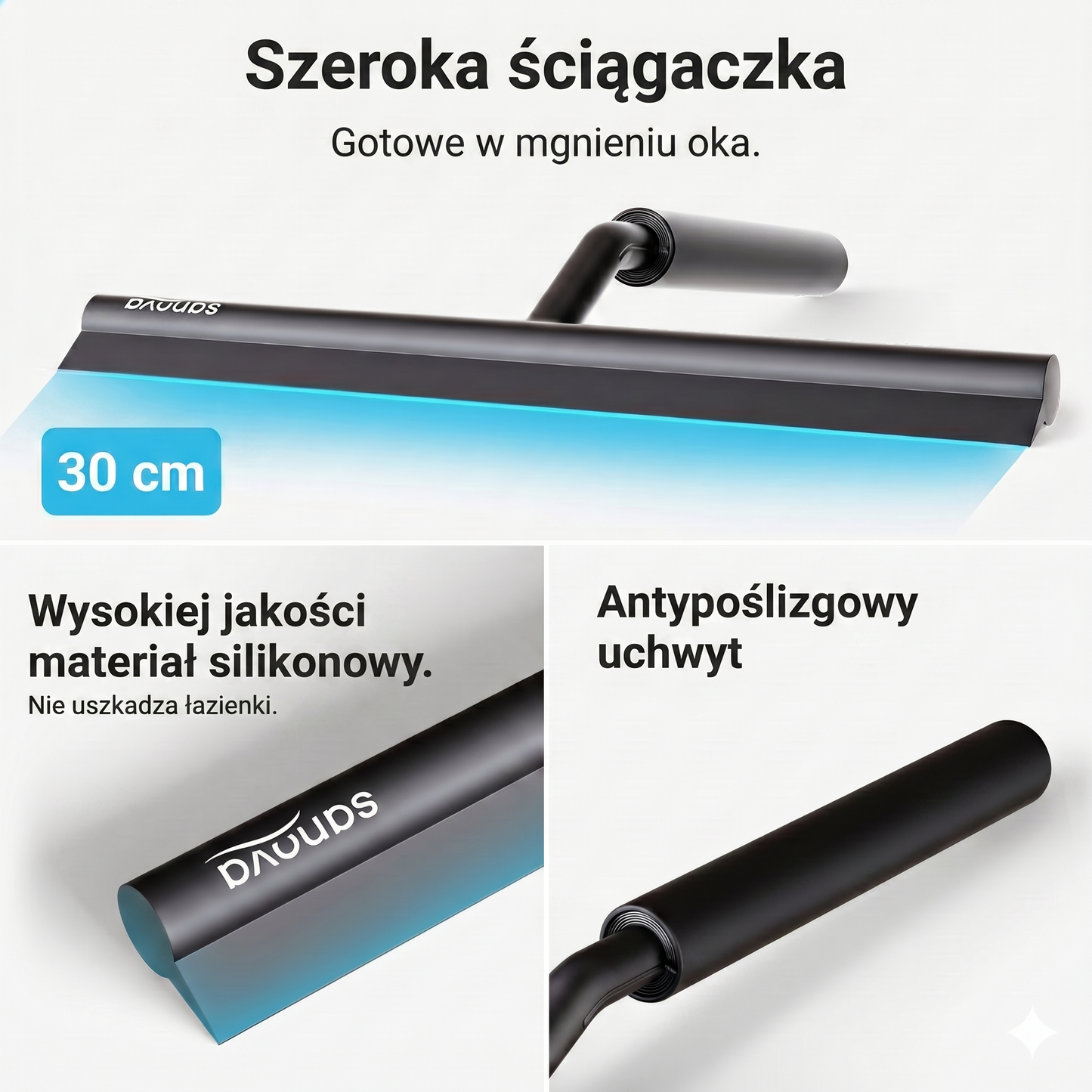 Rozsuwana ściągaczka prysznicowa