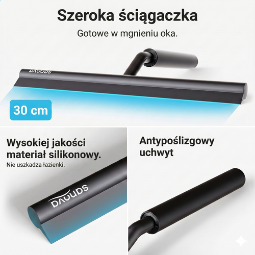 Rozsuwana ściągaczka prysznicowa