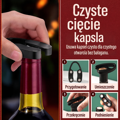Lush | zestaw korkociągu i otwieracza do wina z pompką powietrzną