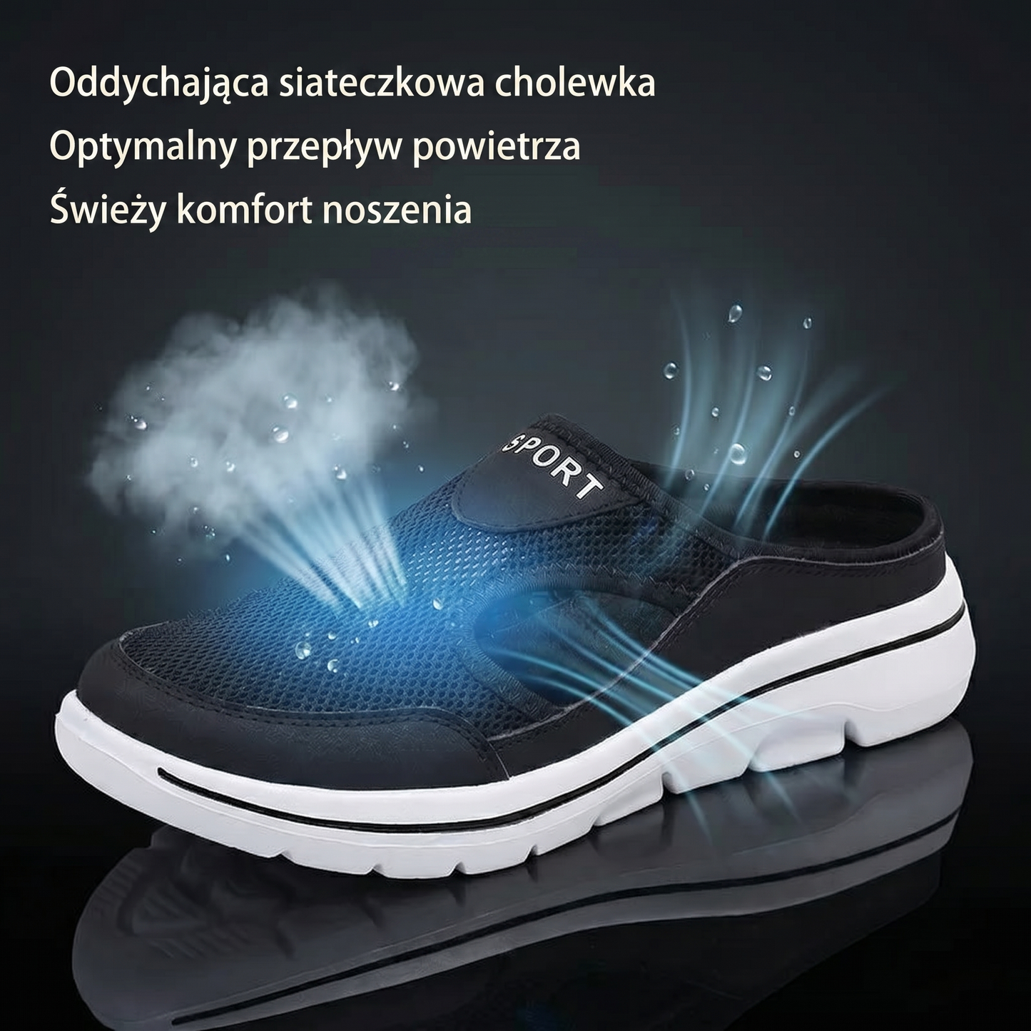 Męskie sandały sportowe z komfortowym, oddychającym wsparciem
