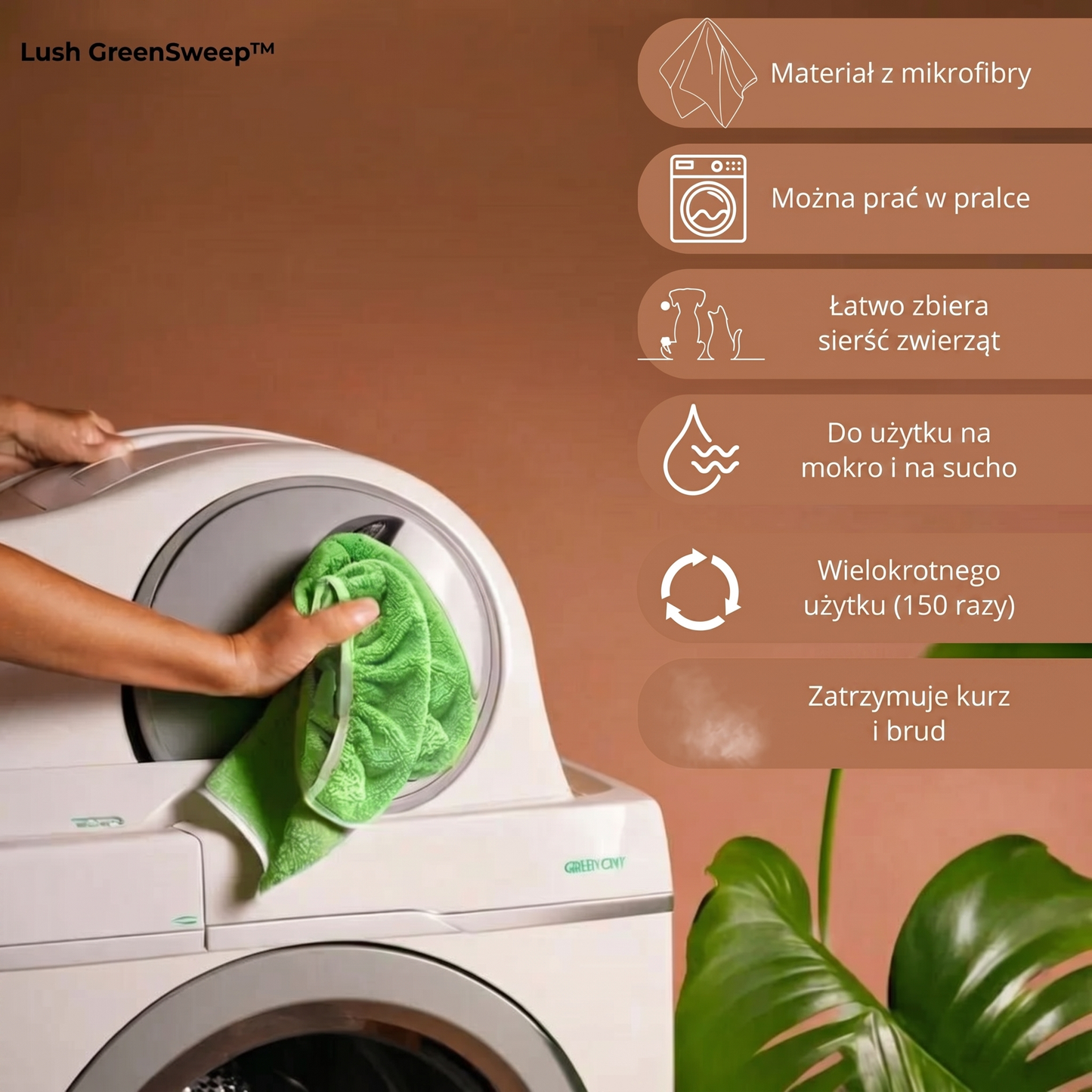 Lush GreenSweep™ – mop wielokrotnego użytku do Swiffera
