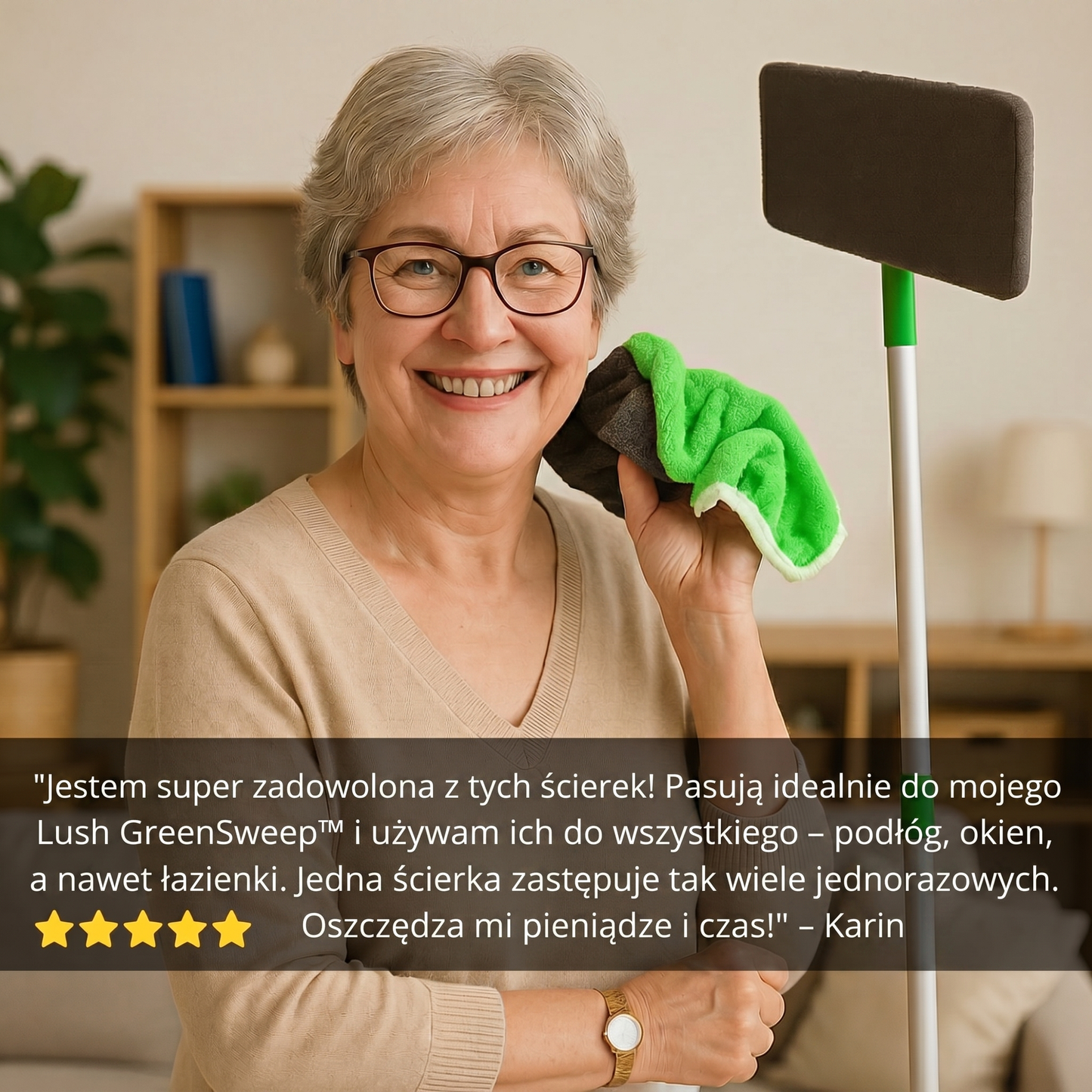 Lush GreenSweep™ – mop wielokrotnego użytku do Swiffera