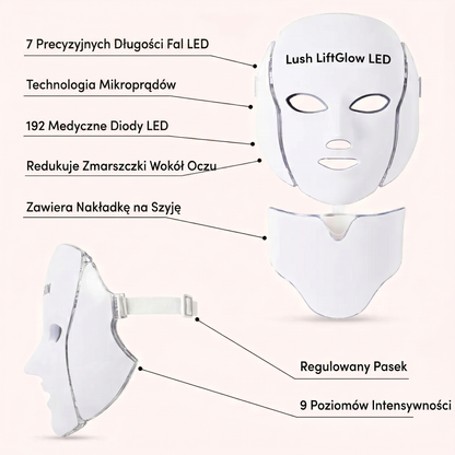 Lush LiftGlow – Maska do twarzy LED i mikroprądowa