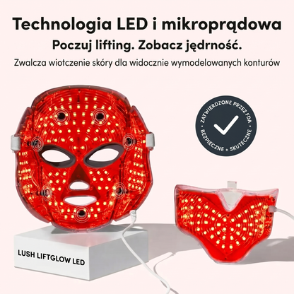 Lush LiftGlow – Maska do twarzy LED i mikroprądowa