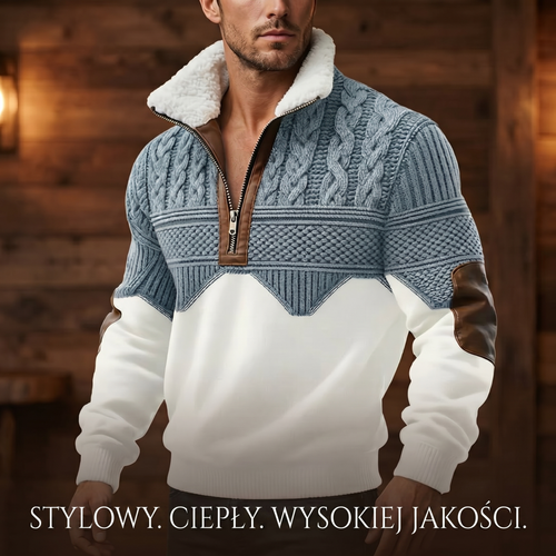 Mason – Sweter z zamkiem błyskawicznym