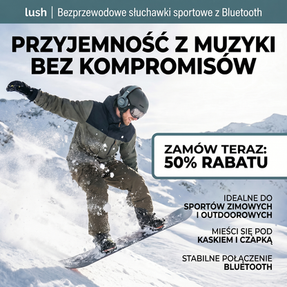 Lush | Bezprzewodowe słuchawki sportowe z Bluetooth