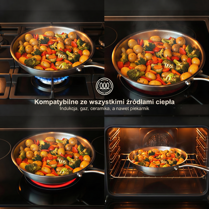 Titanium Hammered Pan Pro | Jedyna patelnia z powłoką nieprzywierającą, która nie zatruwa Twojego jedzenia