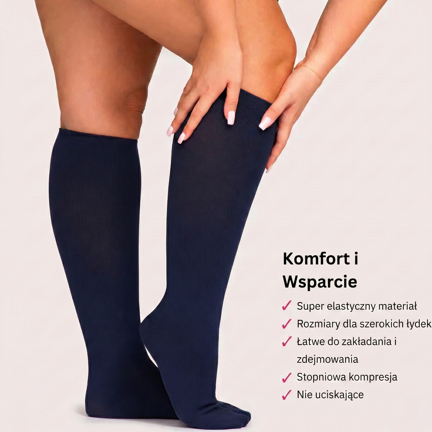 Szerokie skarpety kompresyjne FlexSock™ uśmierzające ból