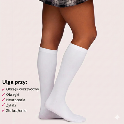 Szerokie skarpety kompresyjne FlexSock™ uśmierzające ból