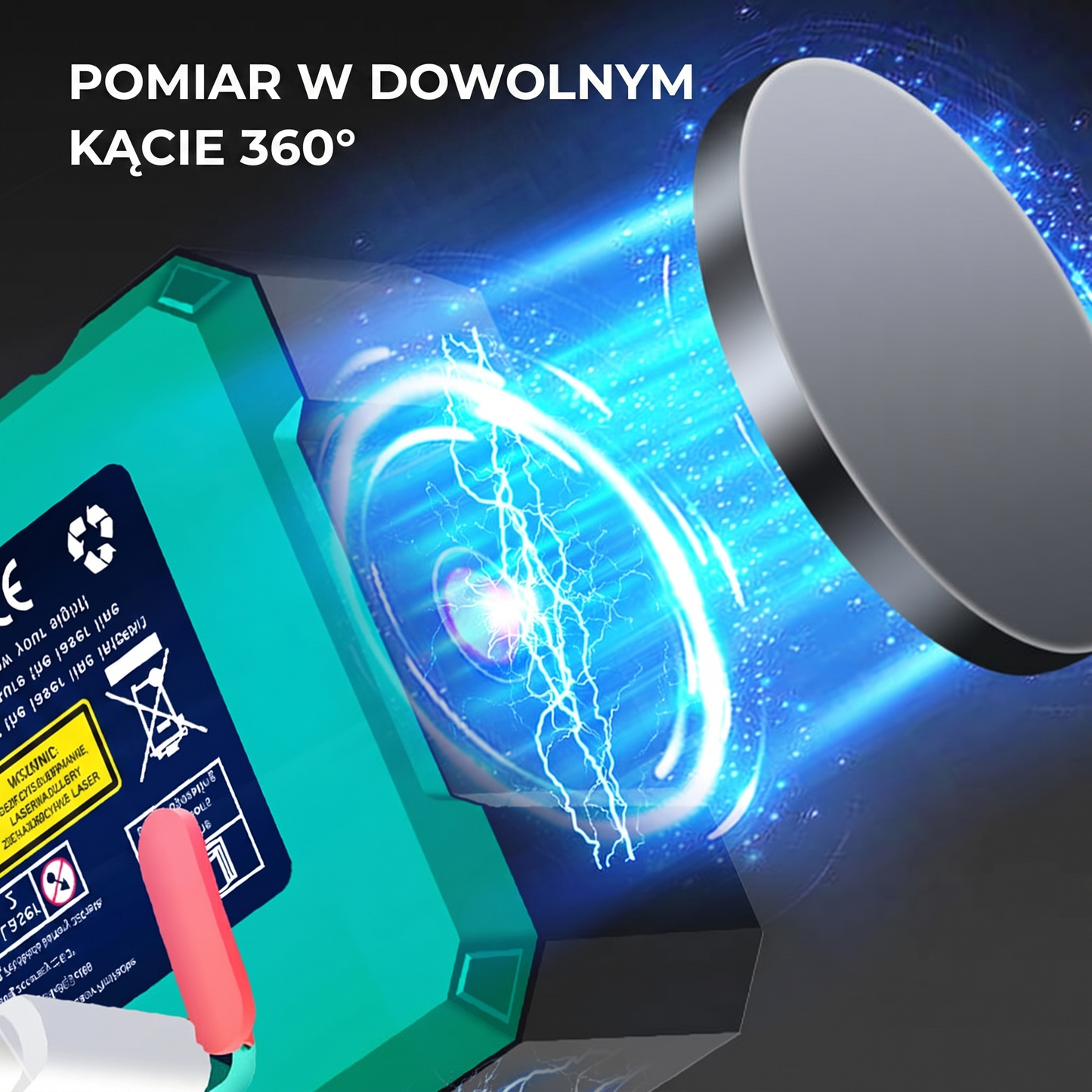Magnetyczny cyfrowy kątomierz laserowy