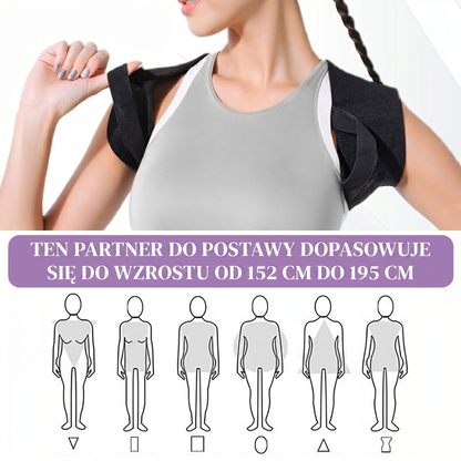Pas korygujący postawę pleców dla kobiet i mężczyzn