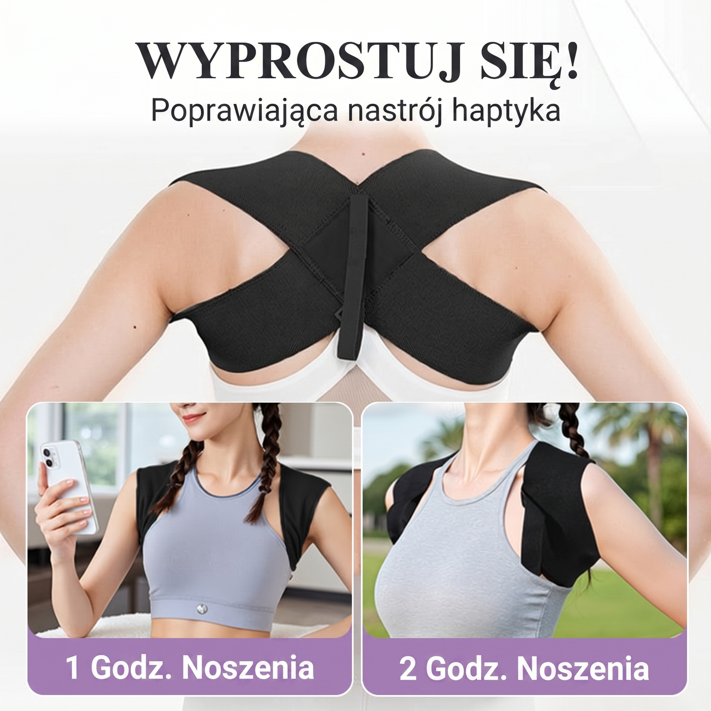 Pas korygujący postawę pleców dla kobiet i mężczyzn