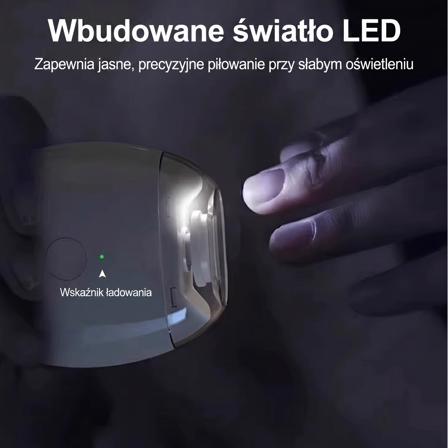 Elektryczna pilniczka do paznokci dla dorosłych i dzieci