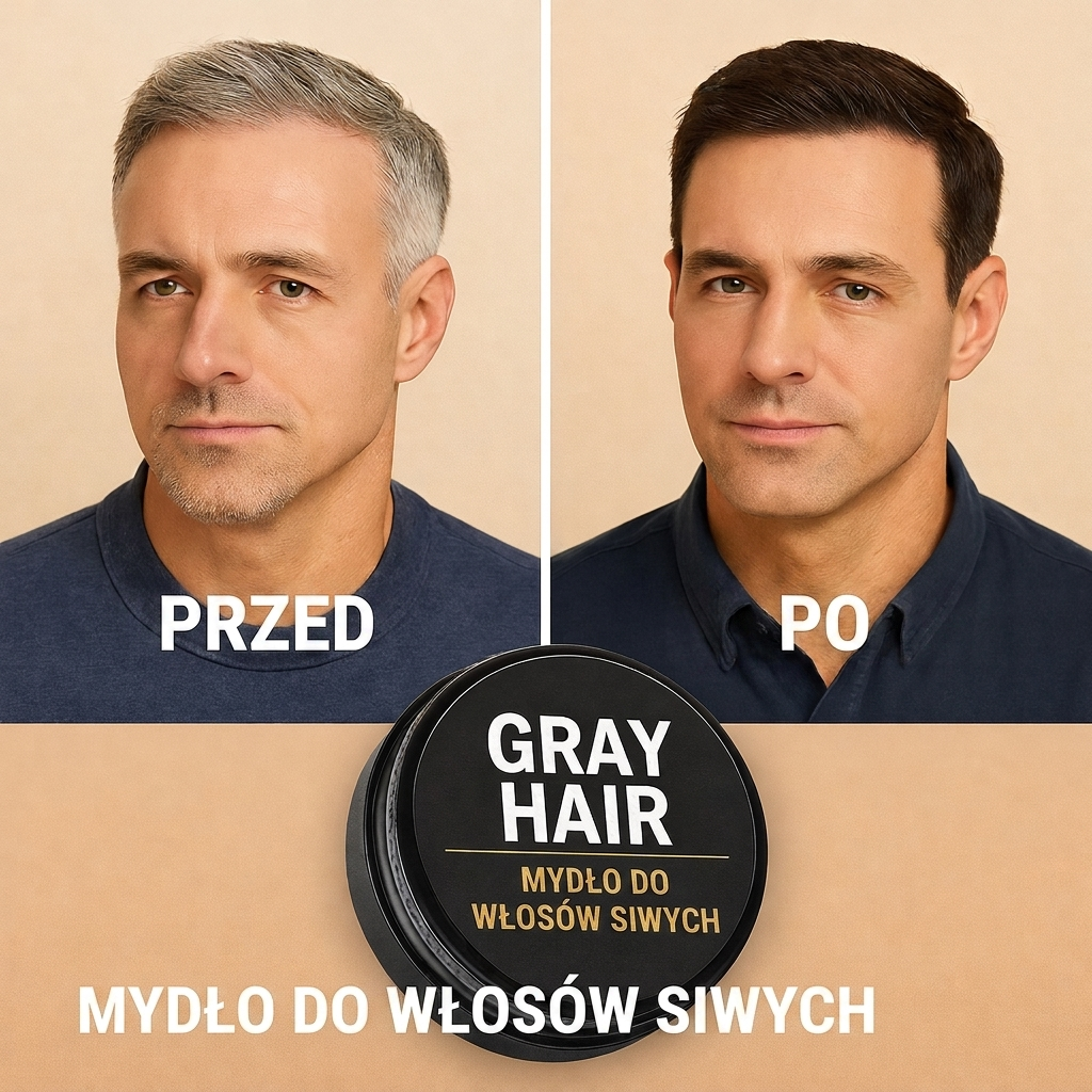 Grey Gone Shampoo Bar | Pożegnaj siwe włosy w kilka minut
