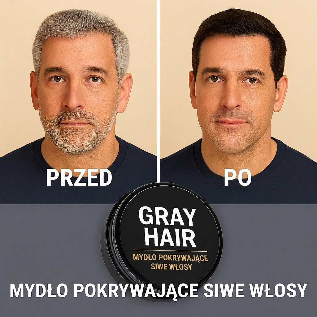 Grey Gone Shampoo Bar | Pożegnaj siwe włosy w kilka minut